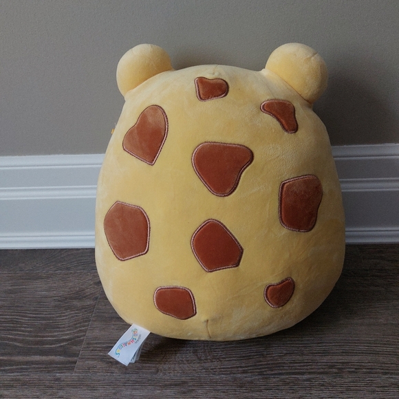 Squishmallows Leigh. Yellow with white belly + brown spots. 12 inches Toad - Picture 3 of 6
